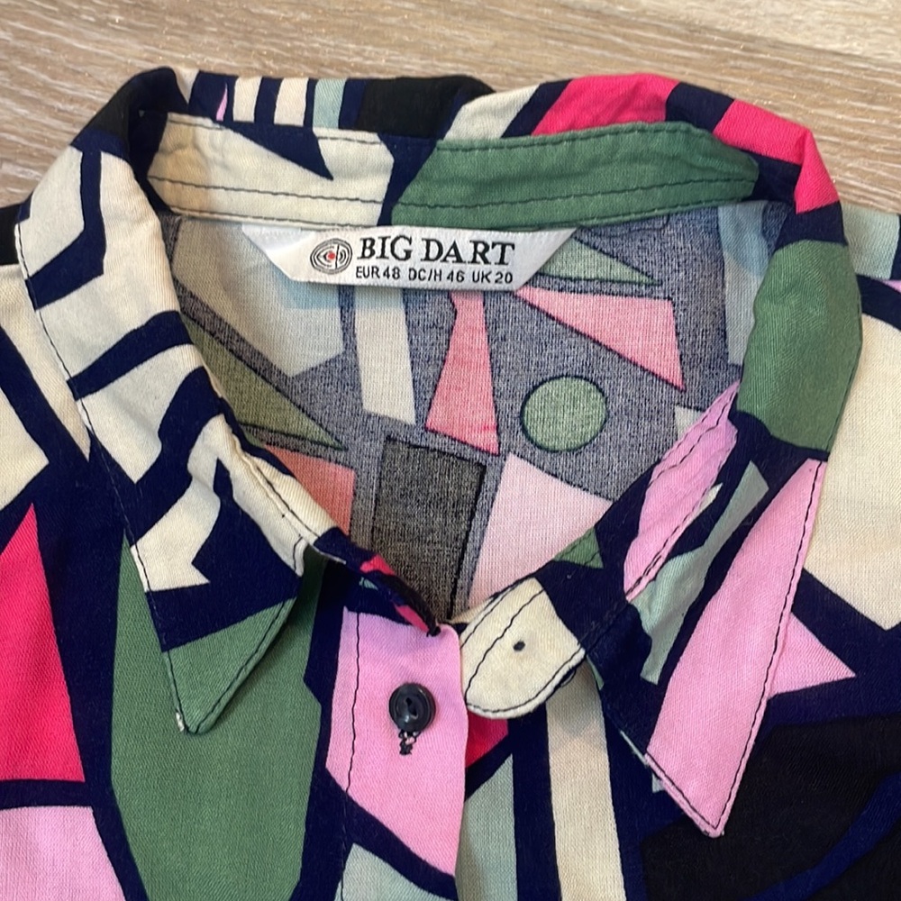 Big Dart Retro Art 90's Y2k Colorful Geometric Pr… - image 3